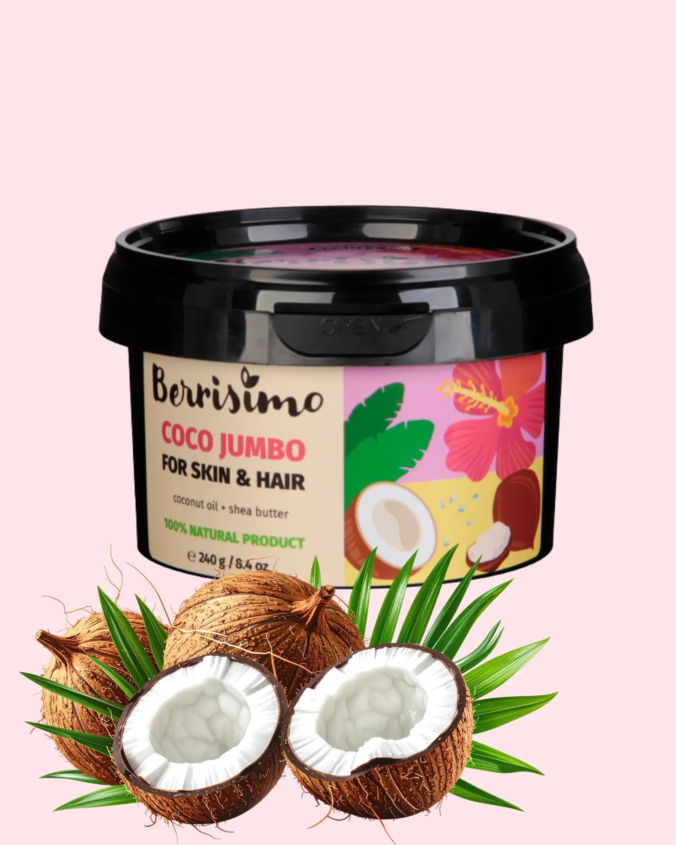 Berrisimo Coco Jumbo – naturlig olje for hud og hår