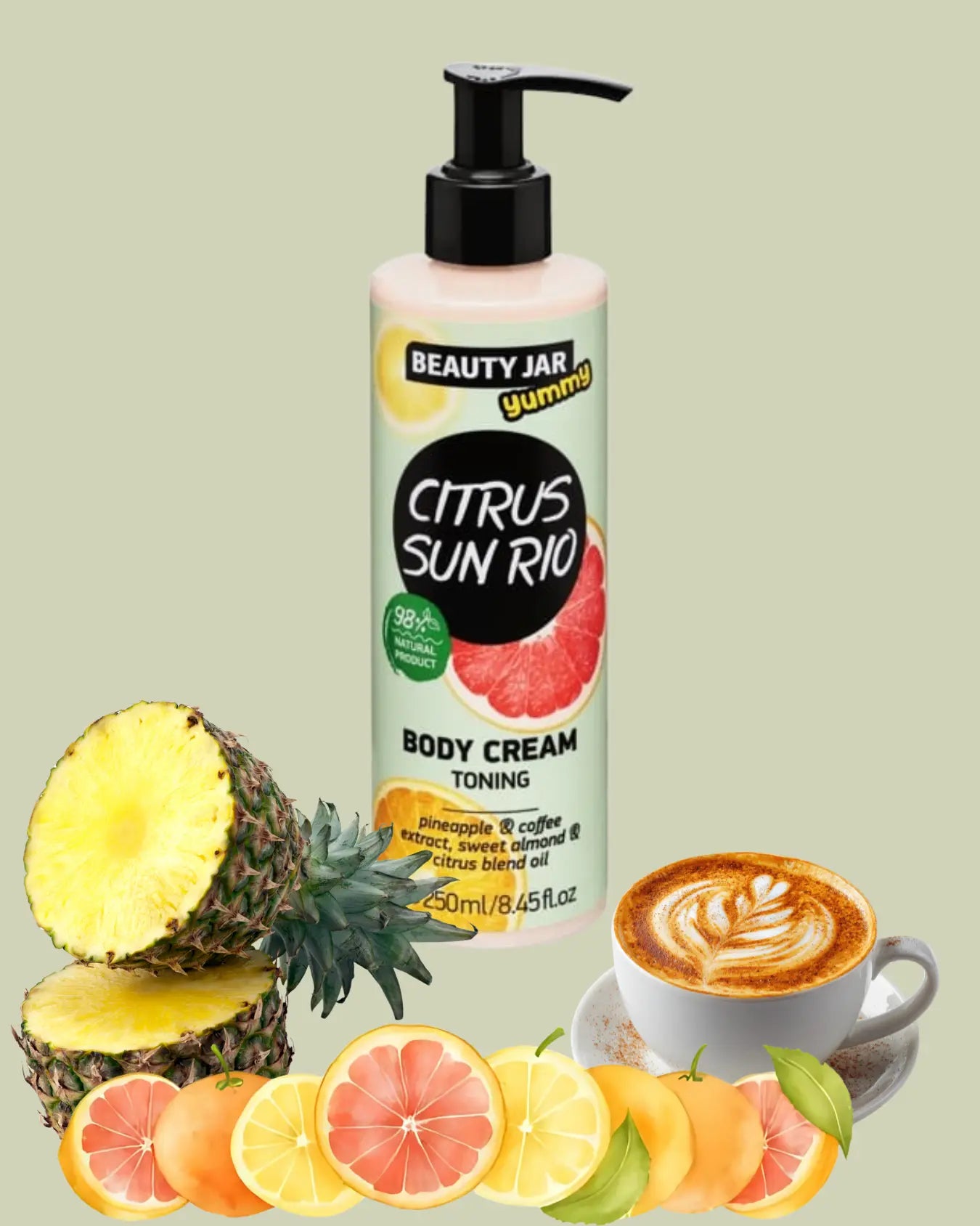 Yummy Citrus Sun Rio – oppfriskende kroppskrem