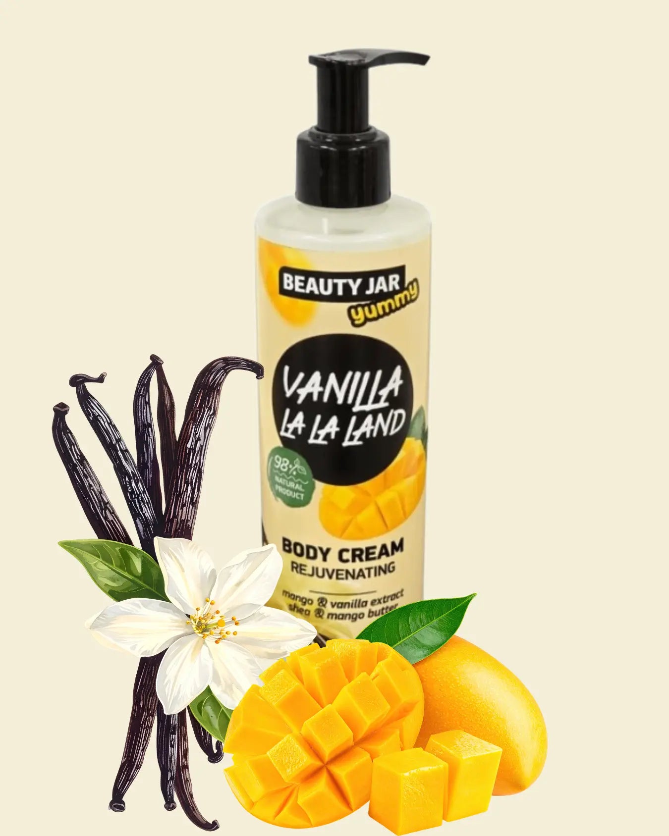 Yummy Vanilla La La Land – nærende kroppskrem